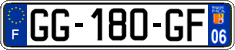 French license plate, SIV (ordinary)