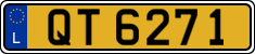 License plate of Luxembourg, 2003 year system