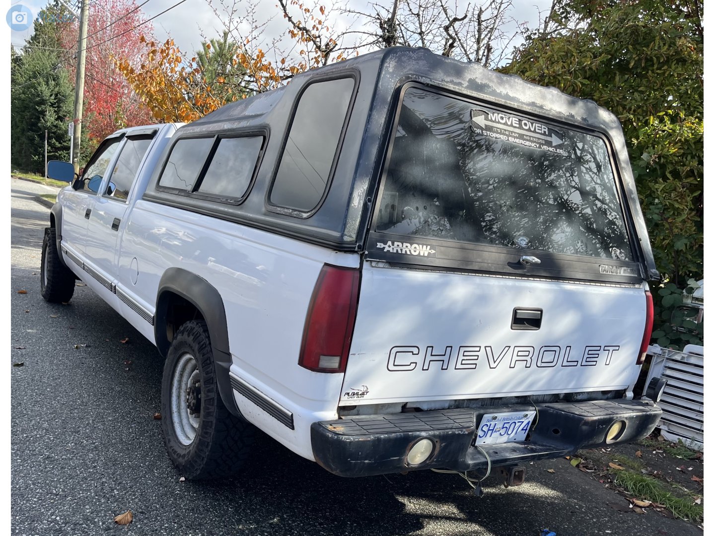 SH-5074, Chevrolet C/K-Series 4th gen (GMT400), 1987–2002