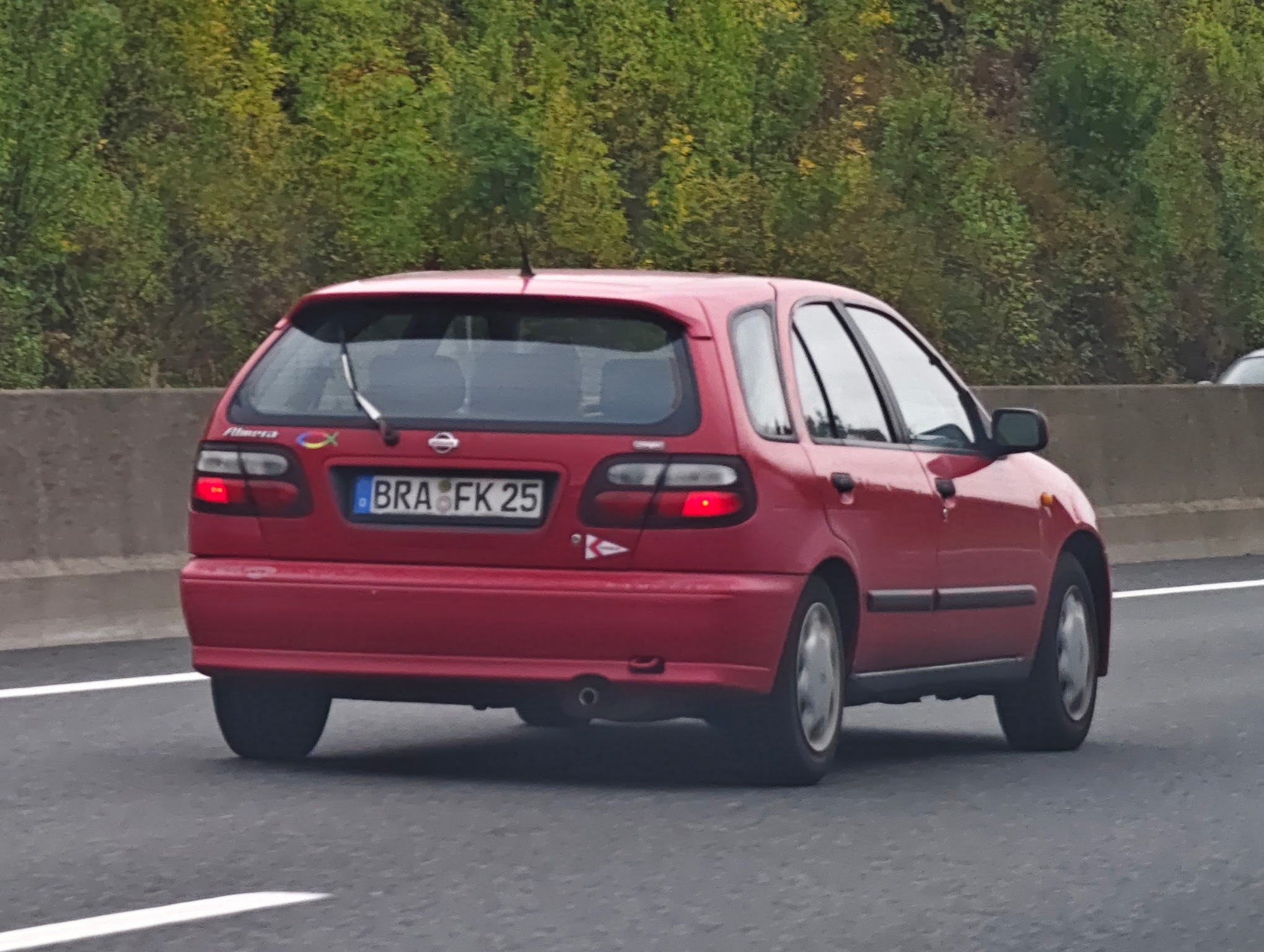 BRA FK 25, Nissan Almera 1st gen 5-door Hatch (N15), 1995–2000