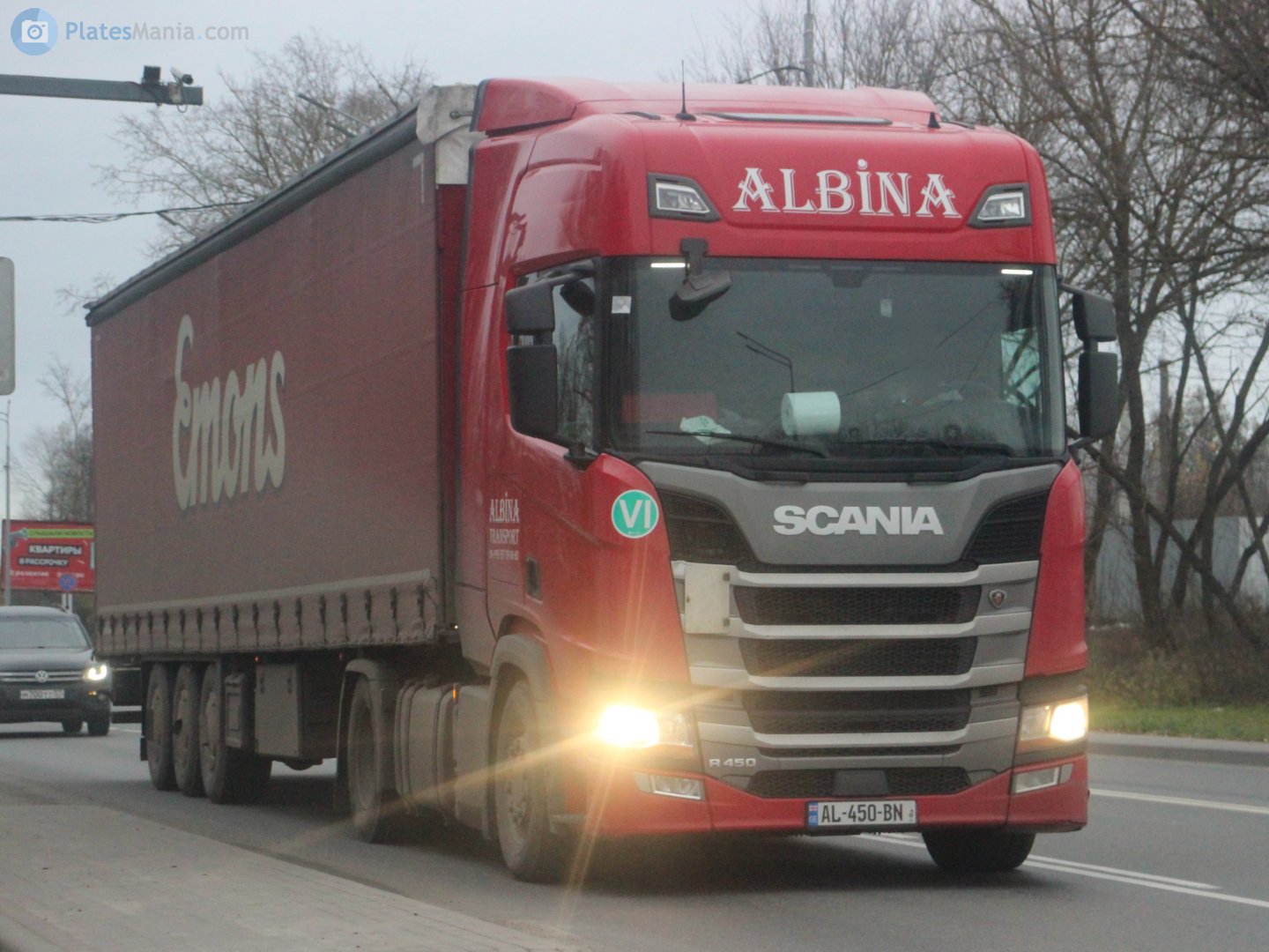 AL-450-BN, Scania R-Series 2nd gen, 2016–
