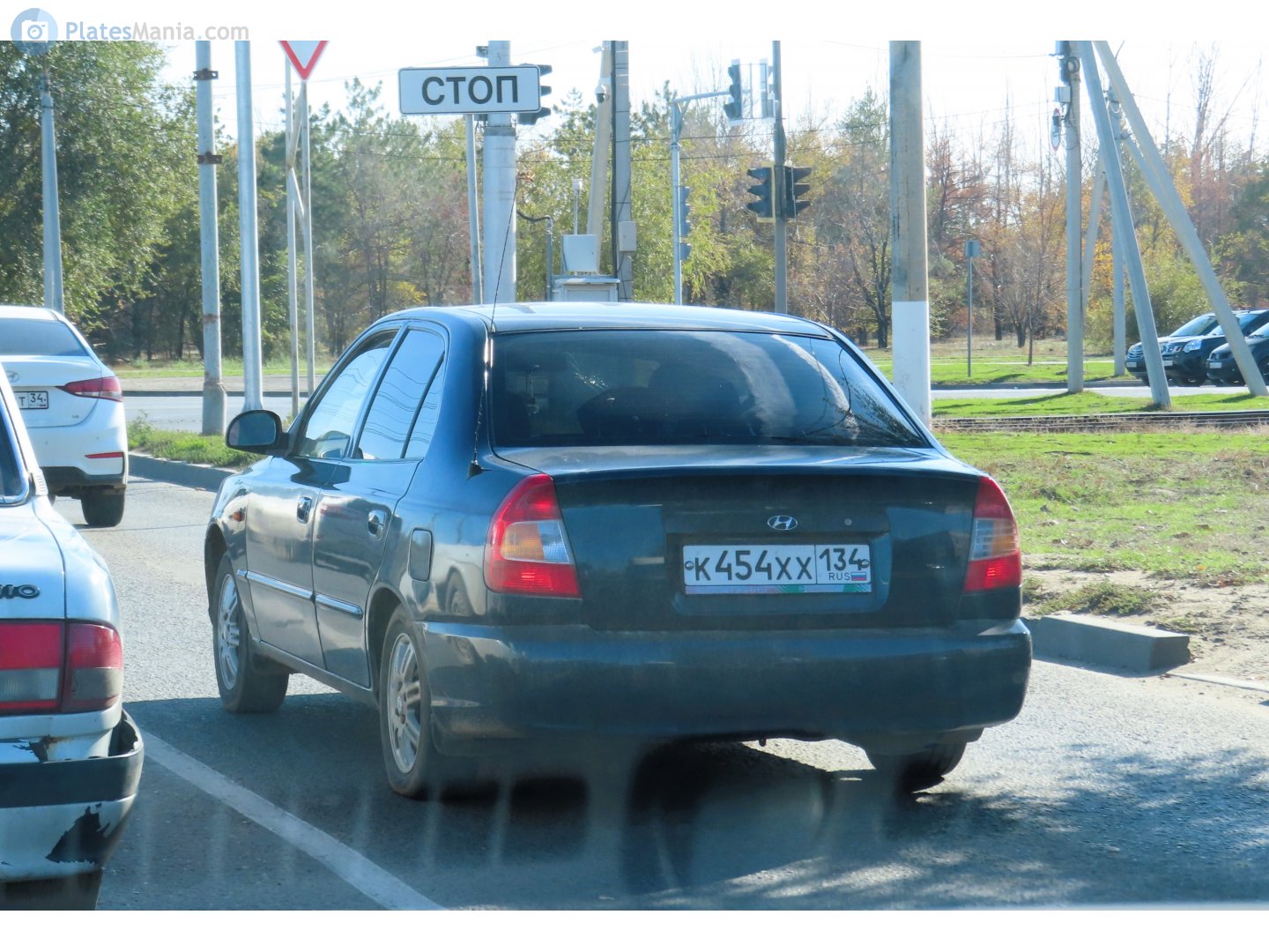 к 454 хх 134, Hyundai Accent 2nd gen Sedan (LC), 1999–2003 (–2016 for others)