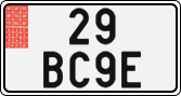 License plate of the Czech Republic, Export transit plates