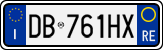 License plate of Italy, Cars (1994 year series)