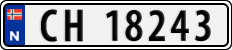 License plate of Norway, Cars