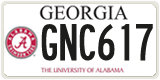 Georgia, Specialty plates