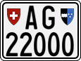 License plate of Switzerland, Motorcycles
