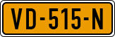 License plate of the Netherlands, Light Commercial Vehicles (1994 system)