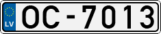 License plate of Latvia, Regular car plates