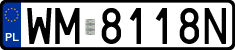License plates of Poland, Regular car plates