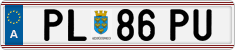 License plate of Austria, Regular plates