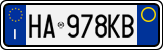 License plate of Italy, Cars (1994 year series)
