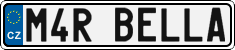 License plate of the Czech Republic, Vanity Plates