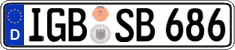 German license plate, Regular plates