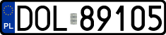 License plates of Poland, Regular car plates