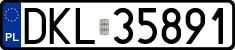 License plates of Poland, Regular car plates