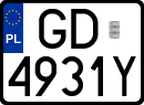 License plates of Poland, Regular car plates
