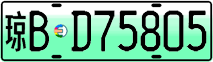 License plate of China, Electric vehicles
