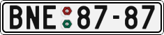 License plate of the Czech Republic, Cars (1960)