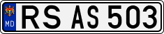 License plate of Moldova, Cars (1992)