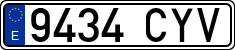 License plates of Spain, Ordinary (2000)