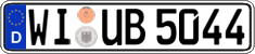 German license plate, Regular plates