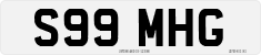 License plate of the United Kingdom, 1983 year system