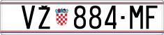License plate of Croatia, Regular plates
