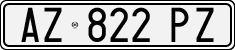 License plate of Italy, Cars (1994 year series)