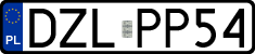 License plates of Poland, Regular car plates