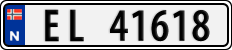 License plate of Norway, Cars