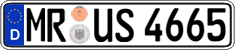 German license plate, Regular plates