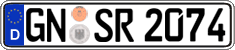 German license plate, Regular plates