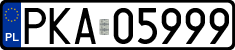 License plates of Poland, Regular car plates