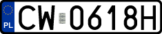 License plates of Poland, Regular car plates