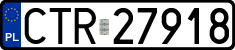 License plates of Poland, Regular car plates