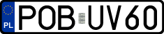 License plates of Poland, Regular car plates