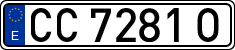 License plates of Spain, 1971 year series