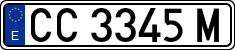 License plates of Spain, 1971 year series