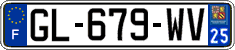 French license plate, SIV (ordinary)