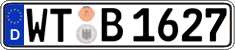 German license plate, Regular plates