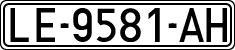 License plates of Spain, 1971 year series