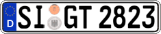German license plate, Regular plates
