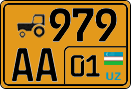 License plate of Uzbekistan, Special vehicles (private owners)