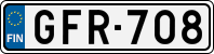 License plate of Finland, Cars