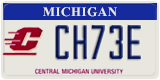 Michigan, Specialty plates (AB12C)
