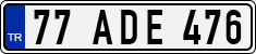 License plate of Turkey, Regular plates