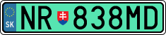License plate of Slovakia, Electric vehicles