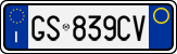 License plate of Italy, Cars (1994 year series)