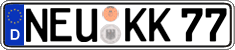 German license plate, Regular plates